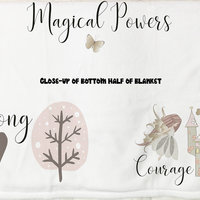 Personalized Throw Blanket gift of hope for a child,  a Fairy Blanket of comfort, inspiration, and hope...