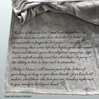 Personalized  throw blanket, miscarriage, still born, loss of child, gift for grieving parent, child memorial, sympathy gift, born still