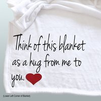 Hug from Me to You Throw Blanket Personalized, sending a hug from me to you, personalized throw blanket, hug blanket 