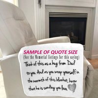 Personalized  throw blanket, miscarriage, still born, loss of child, gift for grieving parent, child memorial, sympathy gift, born still