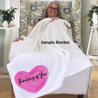 Personalized Sympathy Throw Blanket, sympathy blanket to wrap the person grieving in