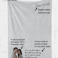 Funny Wedding gift throw blanket, gift for the bride and groom, anniversary gift