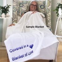 Personalized Blanket for a friend, gift for someone who is a brave warrior, gift for single Mom or Dad, self-care blanket.
