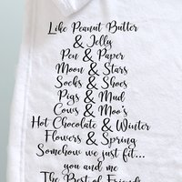 Personalized Best Friend Gift, Personalized Throw Blanket, best friend gift, we are like peanut butter and jelly