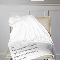 Personalized Memorial Throw Blanket, remembering their loved one, blanket of comfort, memorial blanket, gift of sympathy, bereavement gift