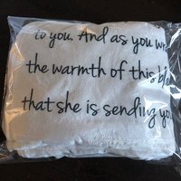 Gnome personalized throw Blanket, Dreams and Hugs, Personalized Cozy Gift