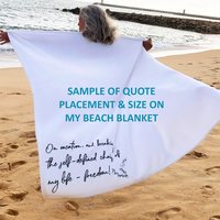Personalized gift blanket, stopped waiting for the light at the end of the tunnel, self care gift.