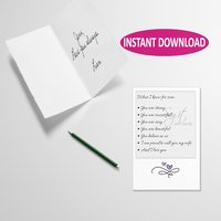 Digital greeting card, card for a your wife what I know for sure about my wife, a Valentine's card for your wife