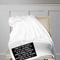 A personalized blanket hug, wrapping you in love and kindness