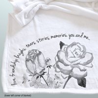 Personalized friendship throw blanket for a friend, a best friend that you have shared so much with, cozy fleece blanket personalized