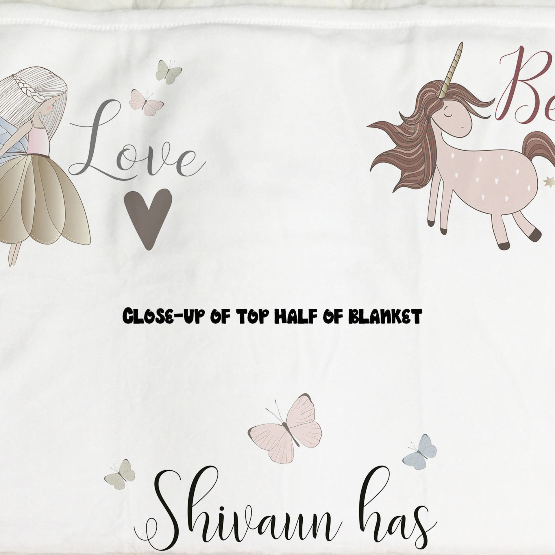 Personalized Throw Blanket gift of hope for a child,  a Fairy Blanket of comfort, inspiration, and hope...