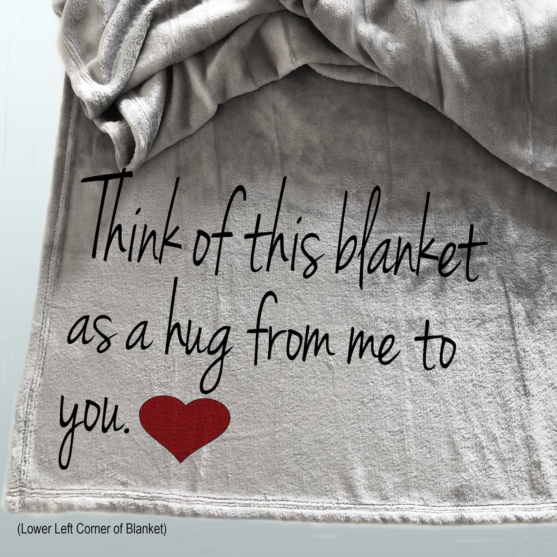 Hug from Me to You Throw Blanket Personalized, sending a hug from me to you, personalized throw blanket, hug blanket 