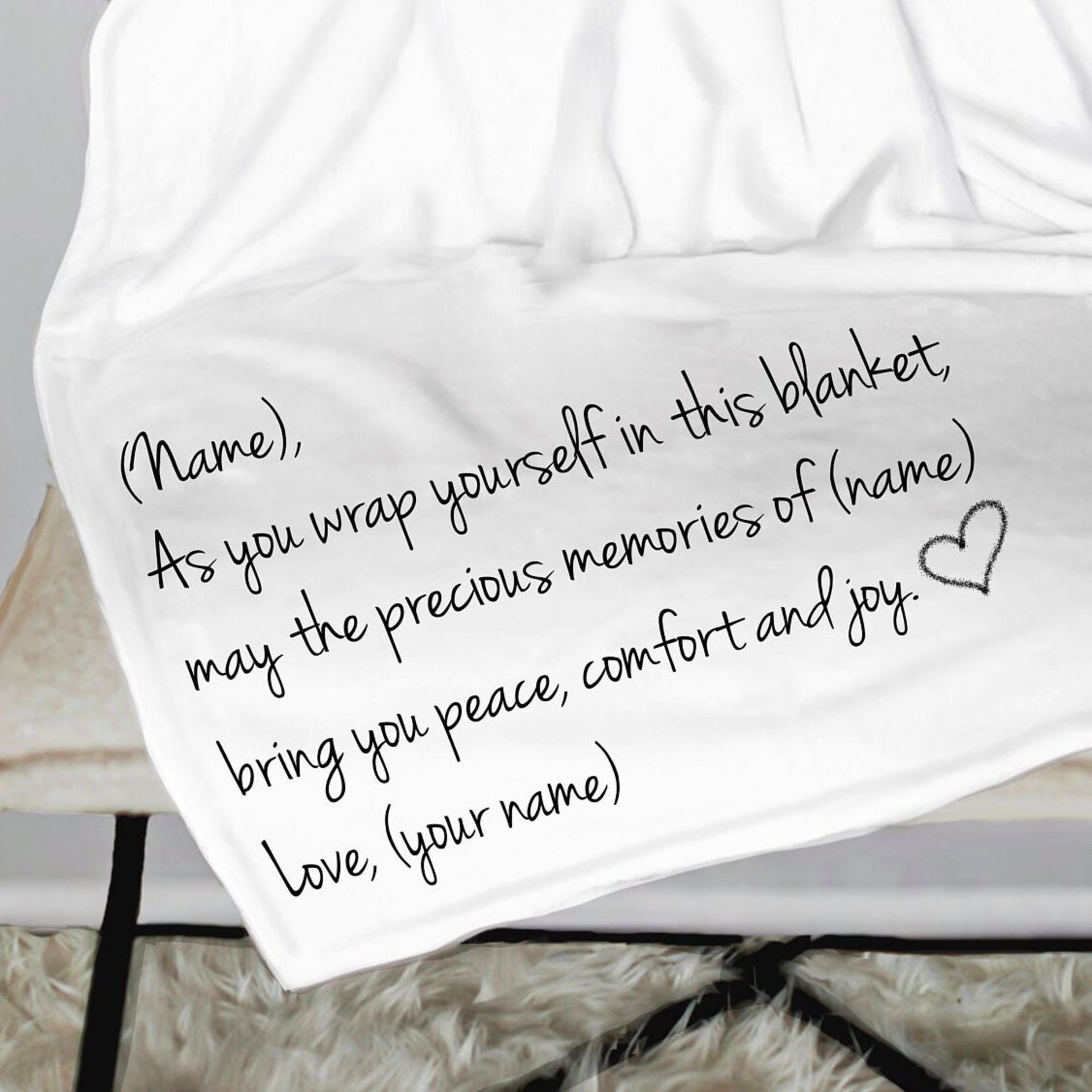 Personalized Memorial Throw Blanket, remembering their loved one, blanket of comfort, memorial blanket, gift of sympathy, bereavement gift