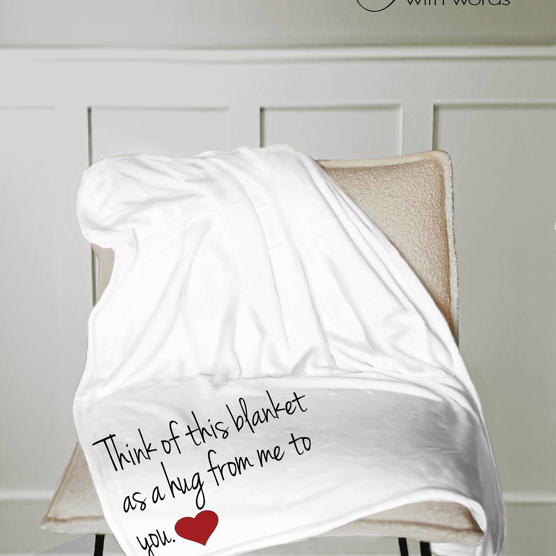 Hug from Me to You Throw Blanket Personalized, sending a hug from me to you, personalized throw blanket, hug blanket 