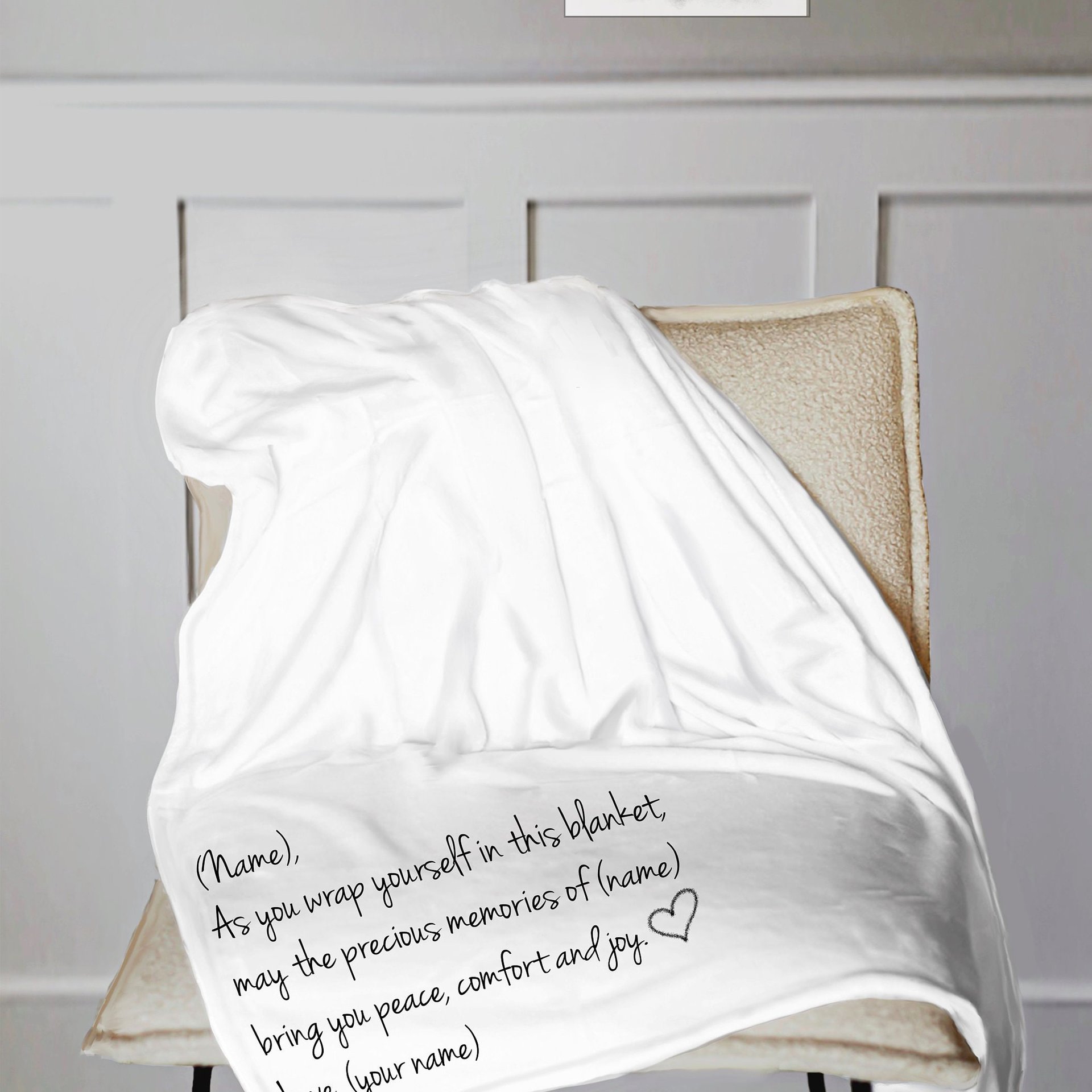 Personalized Memorial Throw Blanket, remembering their loved one, blanket of comfort, memorial blanket, gift of sympathy, bereavement gift