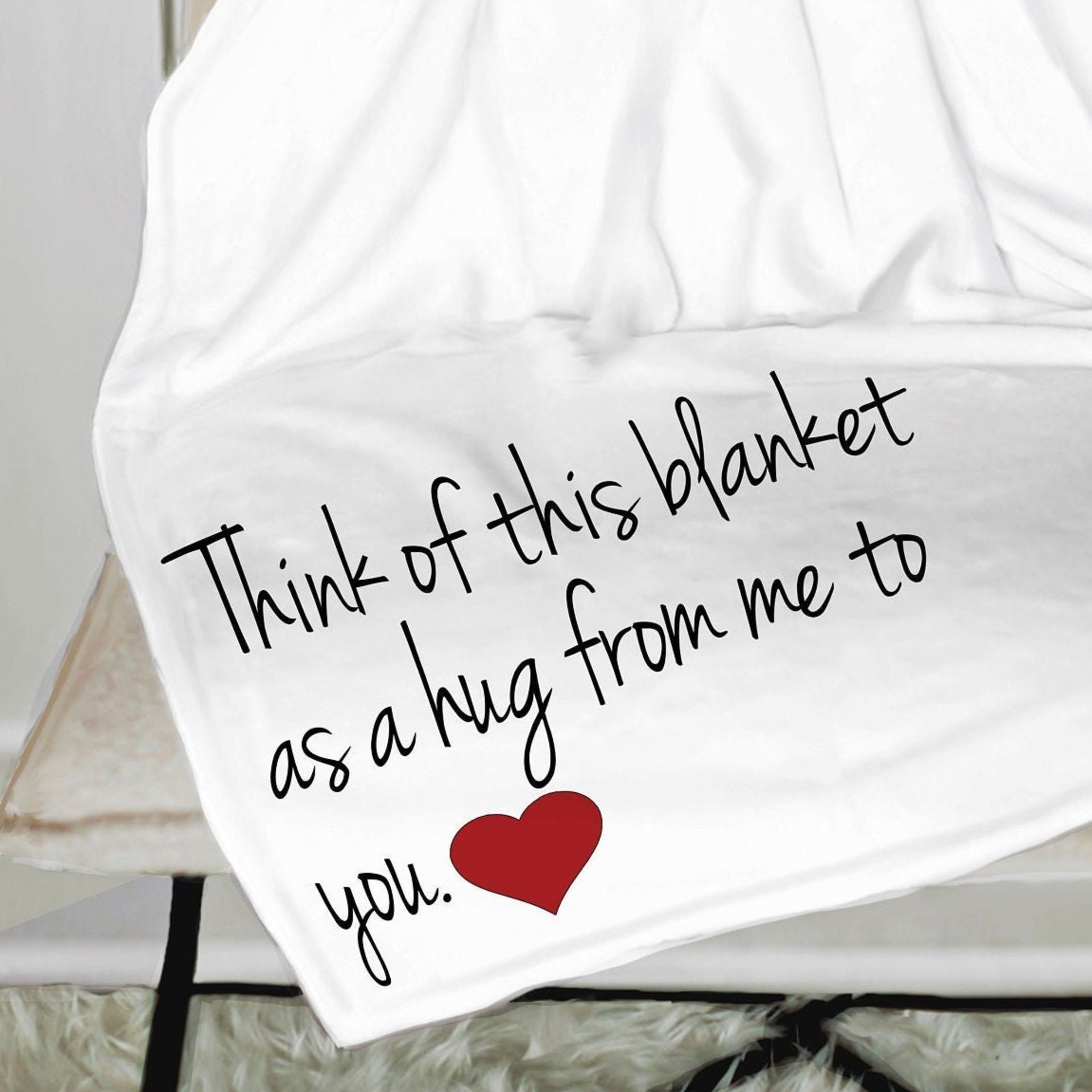 Hug from Me to You Throw Blanket Personalized, sending a hug from me to you, personalized throw blanket, hug blanket 