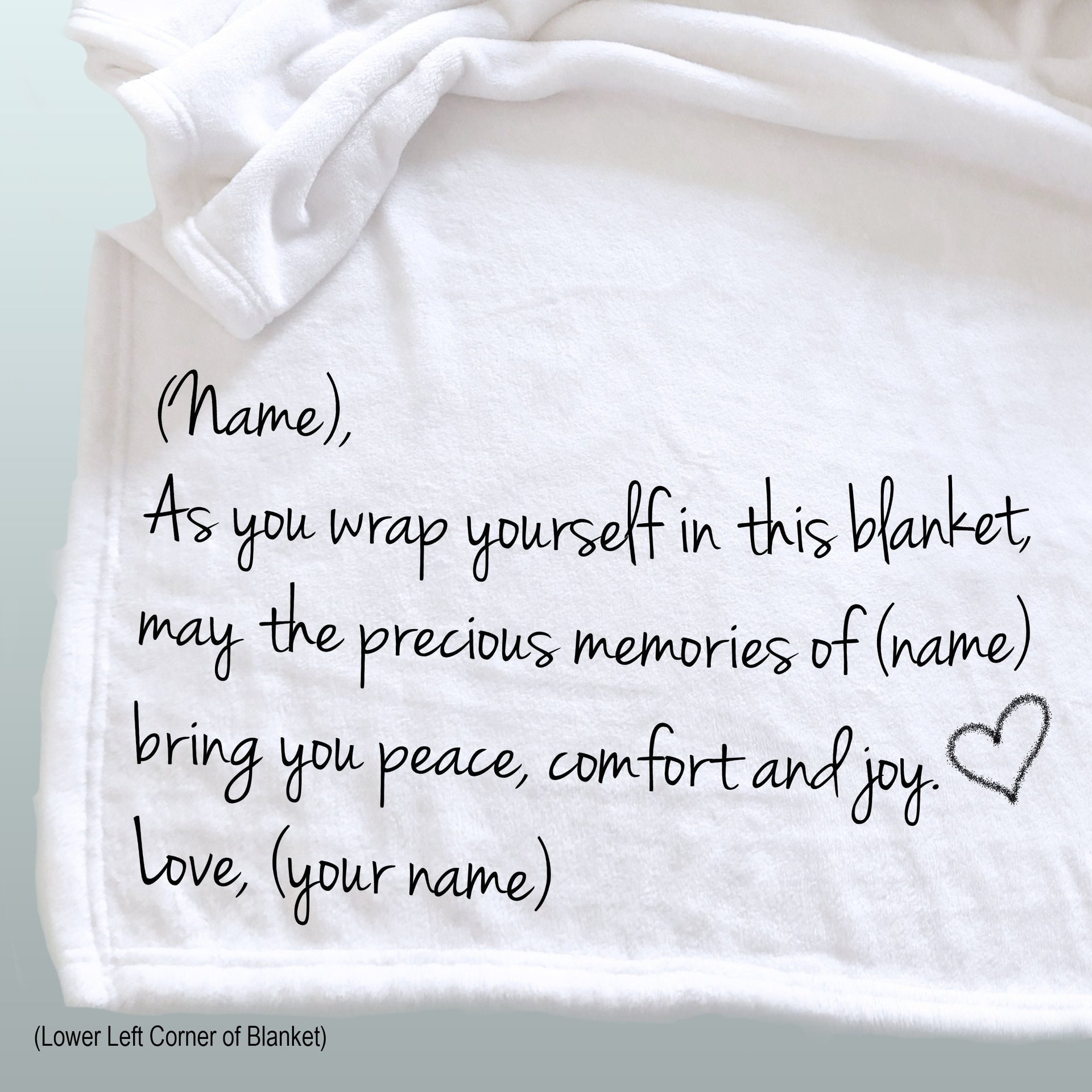 Personalized Memorial Throw Blanket, remembering their loved one, blanket of comfort, memorial blanket, gift of sympathy, bereavement gift