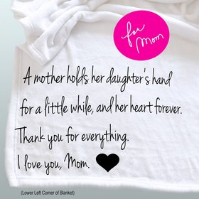 Personalized Throw Blanket for Mom, Mother's Day Blanket, Mother's Day gift for Mom, mother and daughter gift, photo blanket